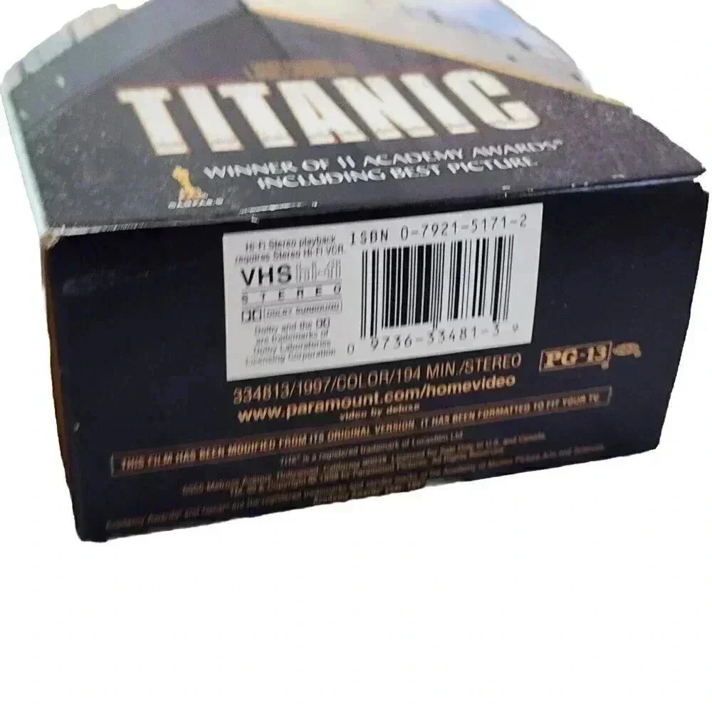 Titanic (VHS, 1998, 2-Tape Set) Leonardo DiCaprio, Kate Winslet - Picture 5 of 8